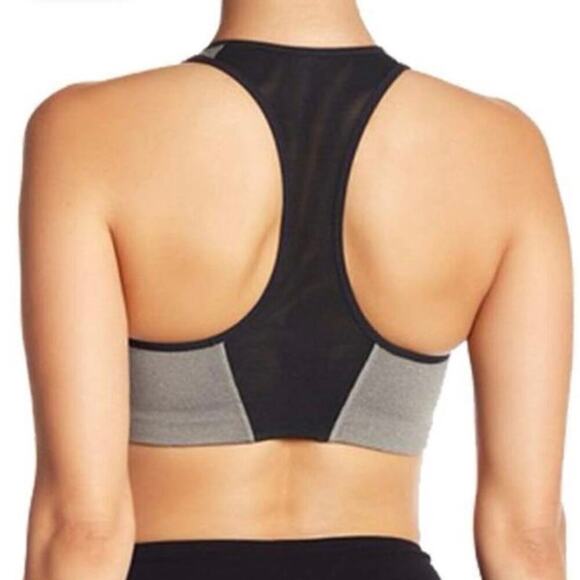 NIKE Victory Shape No-Wire Sports Bra Grey Black Swoosh - Medium - Picture 2 of 6